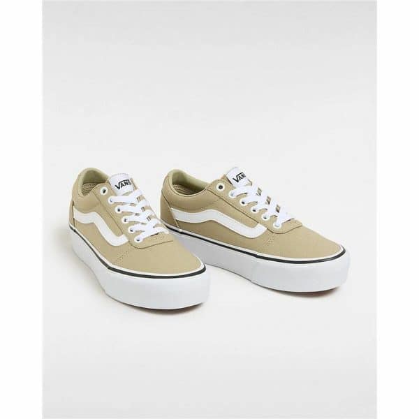 Women's casual trainers Vans Ward Platform Cnvs Elm Beige Light brown/36 - Image 4