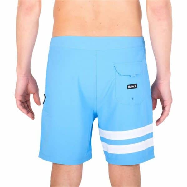 Men’s Bathing Costume Hurley Block Party 18" Sky blue/34 - Image 3