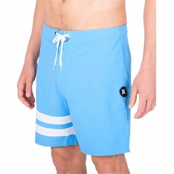 Men’s Bathing Costume Hurley Block Party 18" Sky blue/34 - Image 4