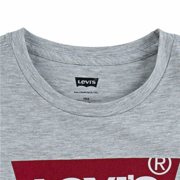 Child's Short Sleeve T-Shirt Levi's Batwing Light grey/14 Years - Image 3