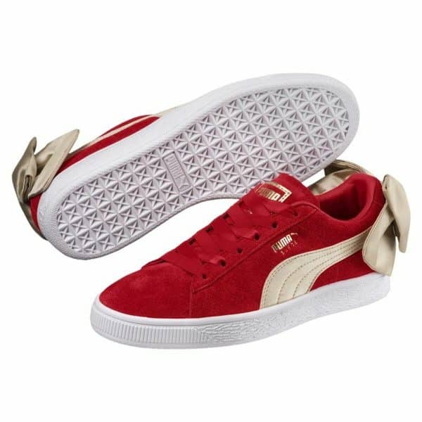 Women's casual trainers Puma Sportswear Suede Bow Varsity Red/38 - Image 4