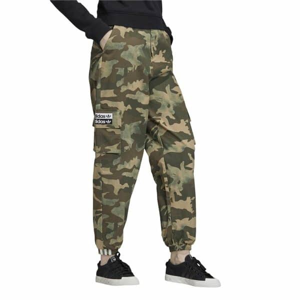 Adult's Tracksuit Bottoms Adidas Originals Camo Lady Dark green/38 - Image 3