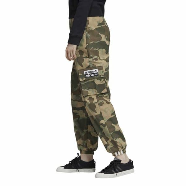 Adult's Tracksuit Bottoms Adidas Originals Camo Lady Dark green/38 - Image 4