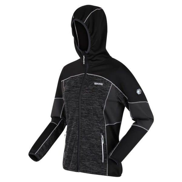 Women's Sports Jacket Regatta Walbury II Full Zip Black/16 - Image 3