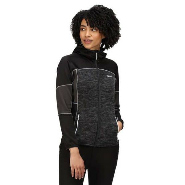 Women's Sports Jacket Regatta Walbury II Full Zip Black/16 - Image 5
