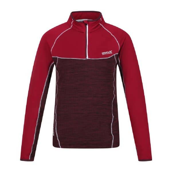 Fleece Lining Regatta Hepley Lightweight Half-Zip Dark Red/12