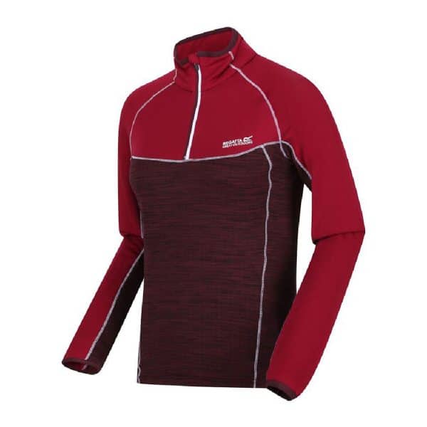 Fleece Lining Regatta Hepley Lightweight Half-Zip Dark Red/16 - Image 3