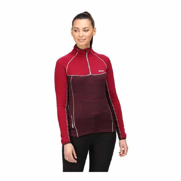 Fleece Lining Regatta Hepley Lightweight Half-Zip Dark Red/16 - Image 5