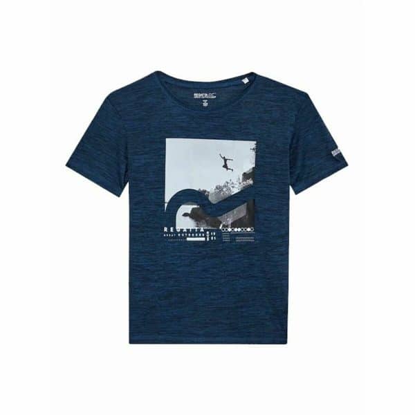 Children’s Short Sleeve T-Shirt Regatta Alvarado VII Bluewingmarl Blue/11-12 Years
