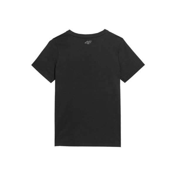 Child's Short Sleeve T-Shirt 4F Melange Black/14-15 Years - Image 2