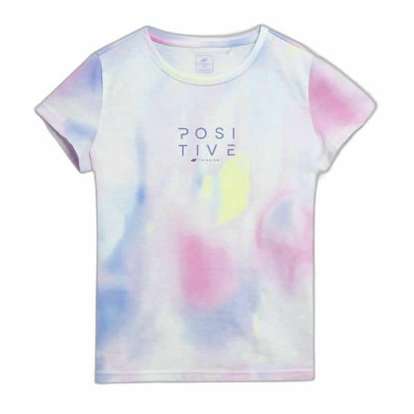 Child's Short Sleeve T-Shirt 4F  F382 White/11-12 Years - Image 2