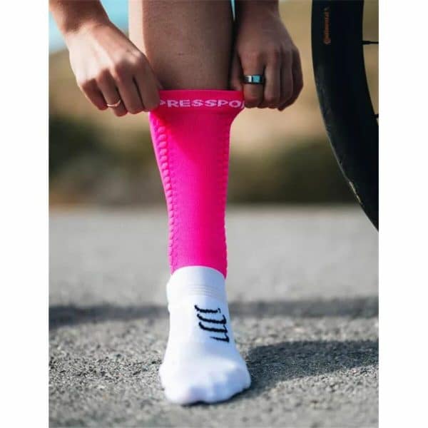 Sports Socks Compressport Pro Racing Dark pink/35-38 - Image 4