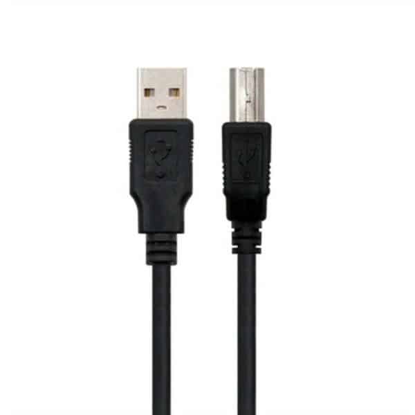 USB 2.0 Cable Ewent EC1003 Black/3 m - Image 2