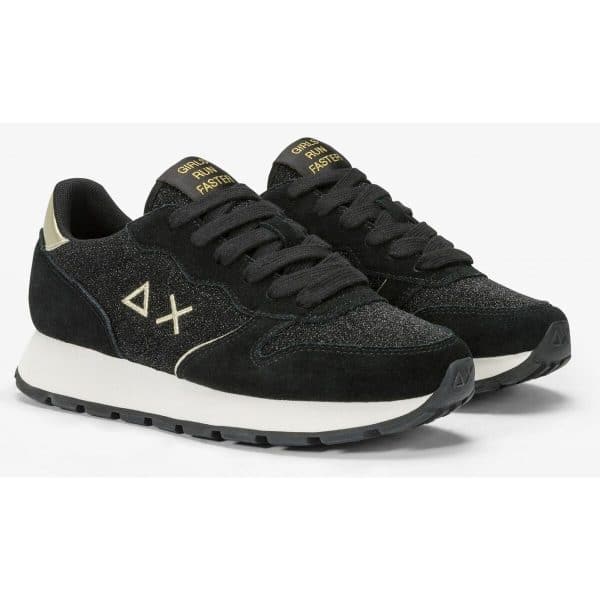 Women's casual trainers SUN68 ALLY GLITTER TEXTILE Z44204 11 Black/39 - Image 5