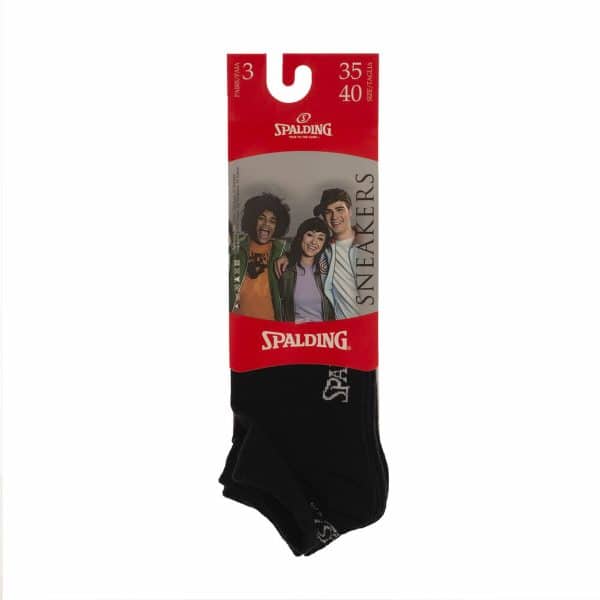 Sports Socks Sneakers Spalding C34033 Black/35-40 - Image 5