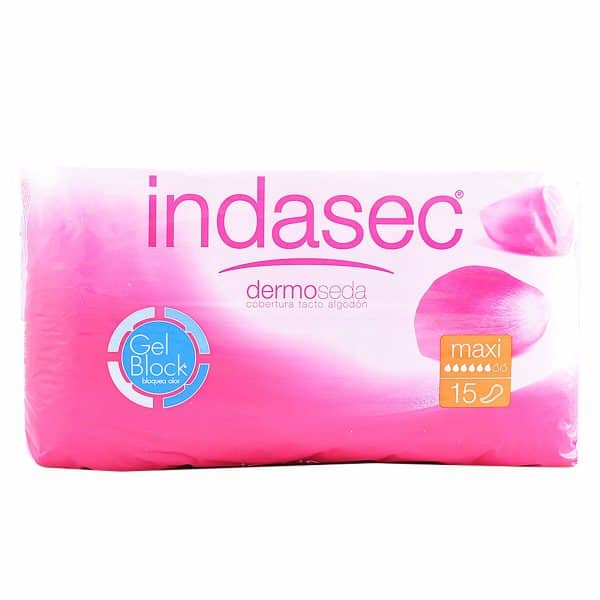 Incontinence Sanitary Pad Discreet Maxi Indasec (Parapharmacy)/15 Units - Image 4
