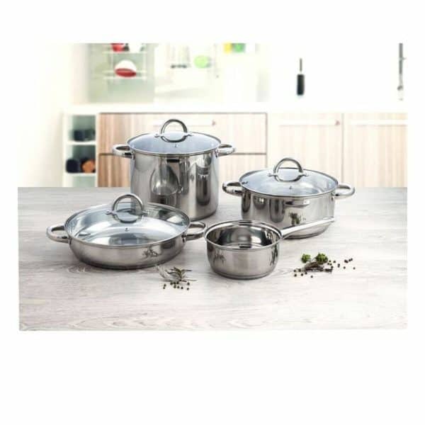 Casserole with glass lid Quid Ottawa Stainless steel/22 cm - Image 4