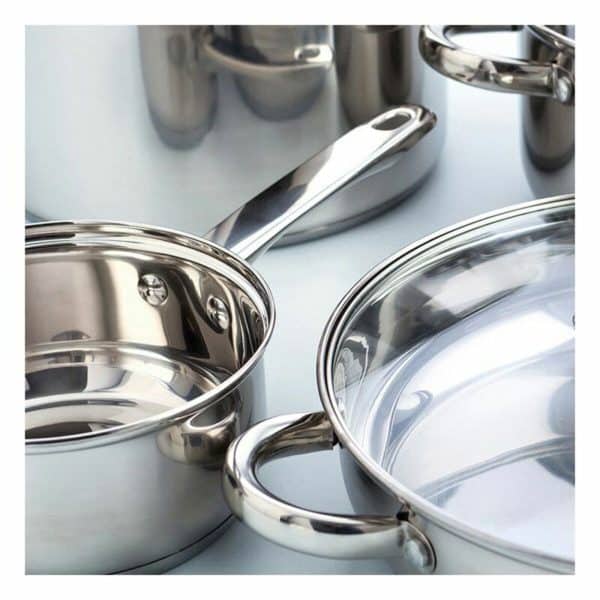 Casserole with glass lid Quid Ottawa Stainless steel/22 cm - Image 6