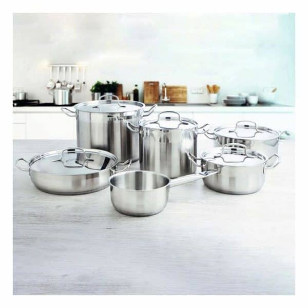 Casserole with Lid Quid Azzero Metal Steel/20 cm - Image 3