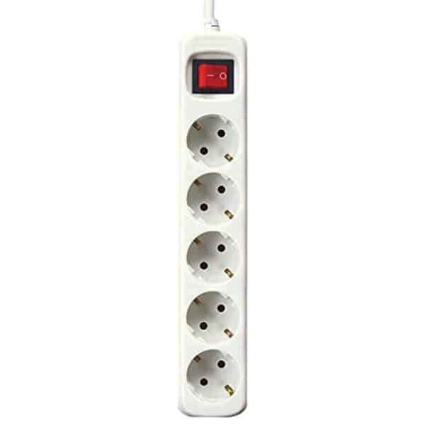 Power Socket - 5 sockets with Switch Silver Electronics/3 m - Image 2