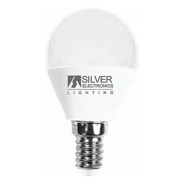 Spherical LED Light Bulb Silver Electronics E14 7W Warm light/3000K - Image 2