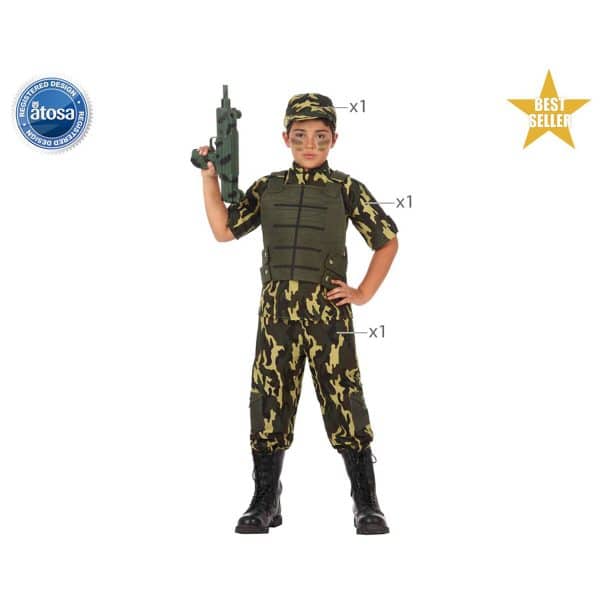 Costume for Children Camouflage/3-4 Years - Image 3