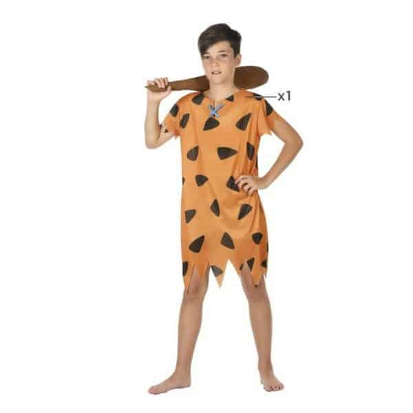Costume for Children Caveman Orange (1 Pc)/10-12 Years - Image 2