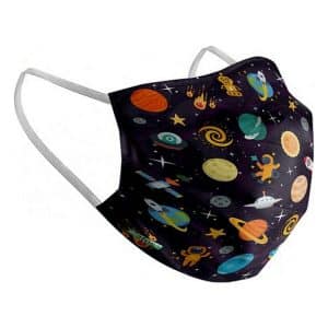 Hygienic Reusable Fabric Mask Space Children's/10-12 Years