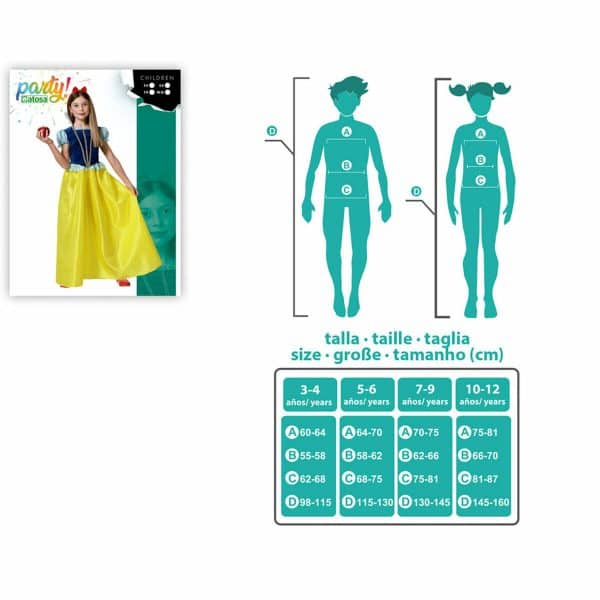 Costume for Children Snow White (2 Pieces)/3-4 Years - Image 5