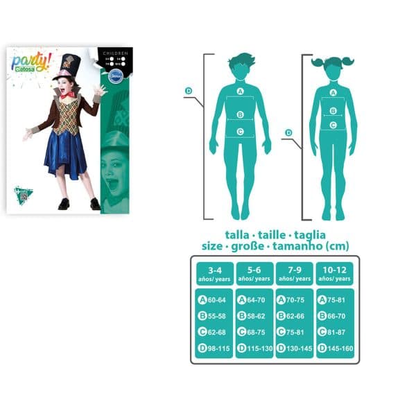 Costume for Children Crazy Female Milliner/3-4 Years - Image 6