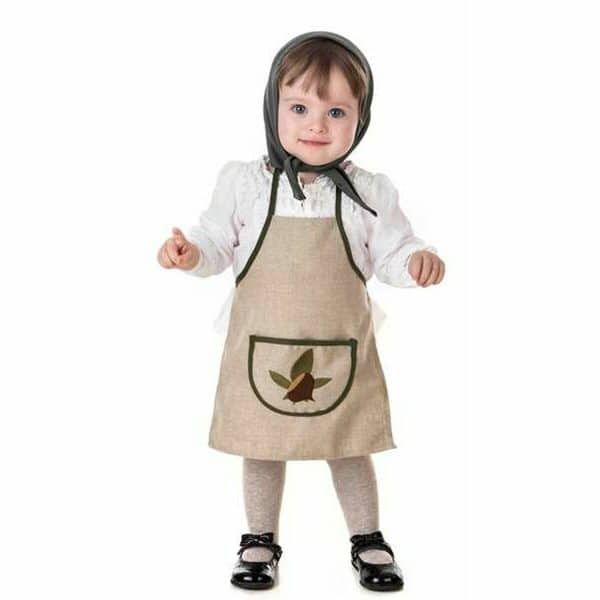 Costume for Children Brown Chestnut seller, female/12 Months - Image 5