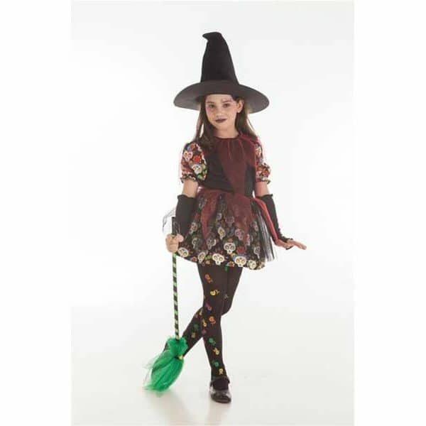 Costume for Children Skull Witch 5 Pieces Black/3-5 Years - Image 4