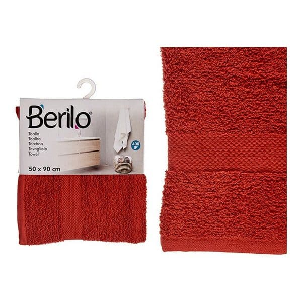Bath towel Terracotta colour/30 x 50 cm - Image 3