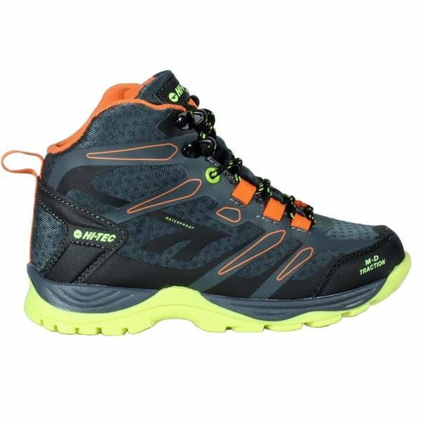 Hiking Boots Hi-Tec Toubkal Mid Waterproof Black Light grey/32 - Image 2