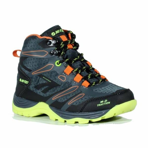 Hiking Boots Hi-Tec Toubkal Mid Waterproof Black Light grey/32 - Image 6