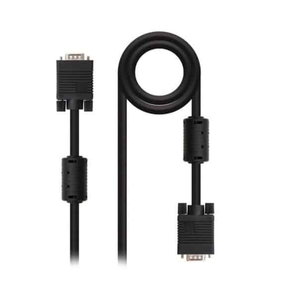 VGA Cable NANOCABLE 10.15.01 Black/3 m - Image 2