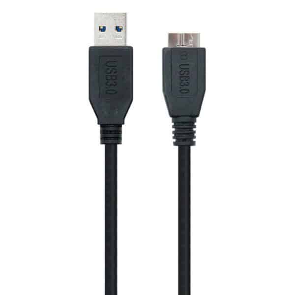 USB 3.0 A to Micro USB B Cable NANOCABLE 10.01.110-BK/2 m - Image 6