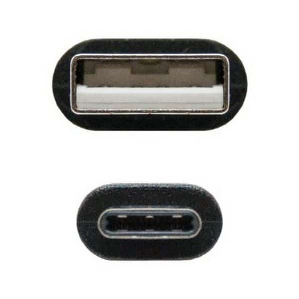 USB A to USB C Cable NANOCABLE 10.01.210 Black/2 m - Image 5