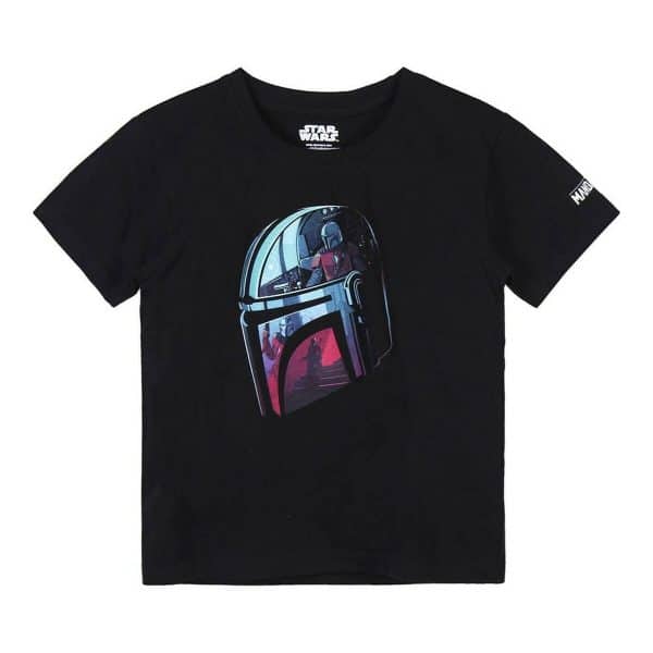 Child's Short Sleeve T-Shirt The Mandalorian Black/12 Years