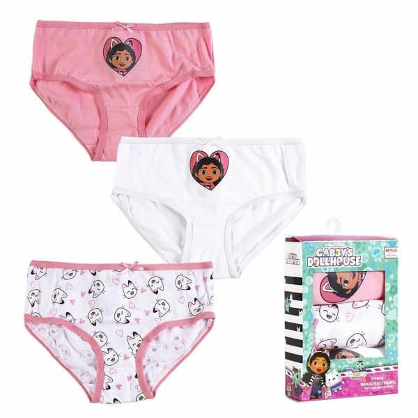 Pack of Girls Knickers Gabby's Dollhouse 3 Units Multicolour/2-3 Years - Image 2