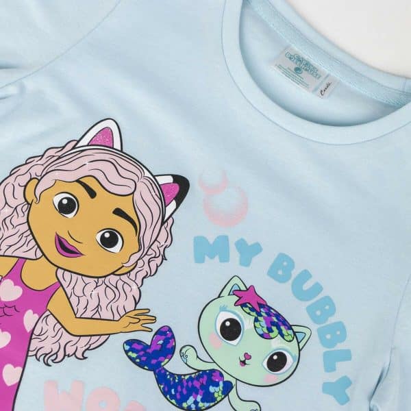 Child's Short Sleeve T-Shirt Gabby's Dollhouse Turquoise/3 Years - Image 5
