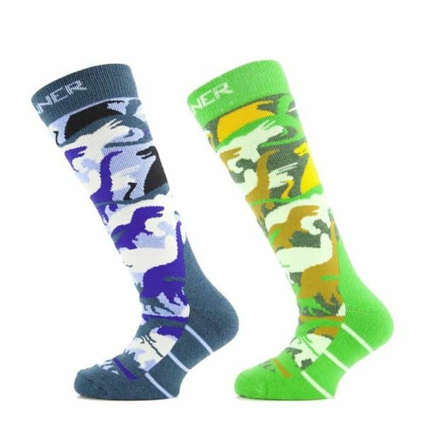 Sports Socks Sinner Dino Blue Green Children's 2 Units Ski/23-26 - Image 2