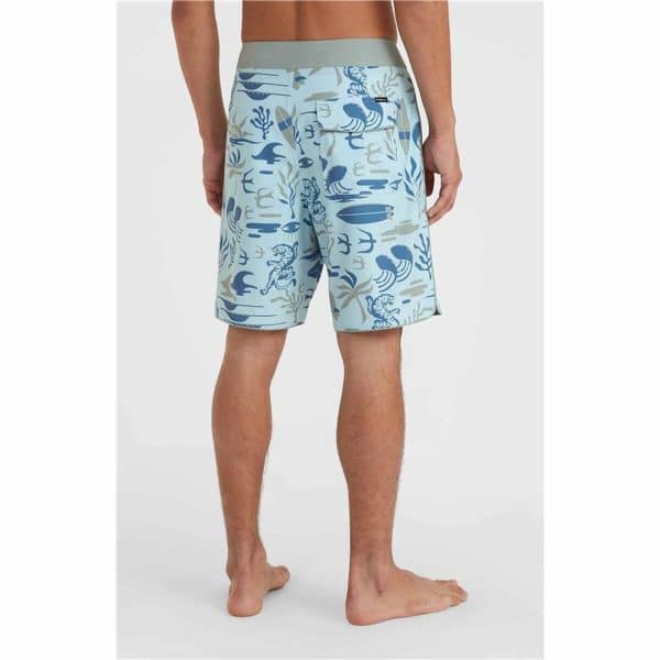 Men’s Bathing Costume O'Neill Hyperfreak Mysto Scallop 19'' Blue/30 - Image 5