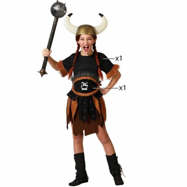 Costume for Children Female Viking Girl/3-4 Years - Image 2