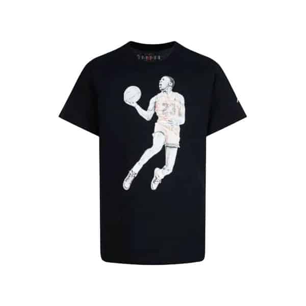 Child's Short Sleeve T-Shirt Jordan Air Black/2-3 Years - Image 2